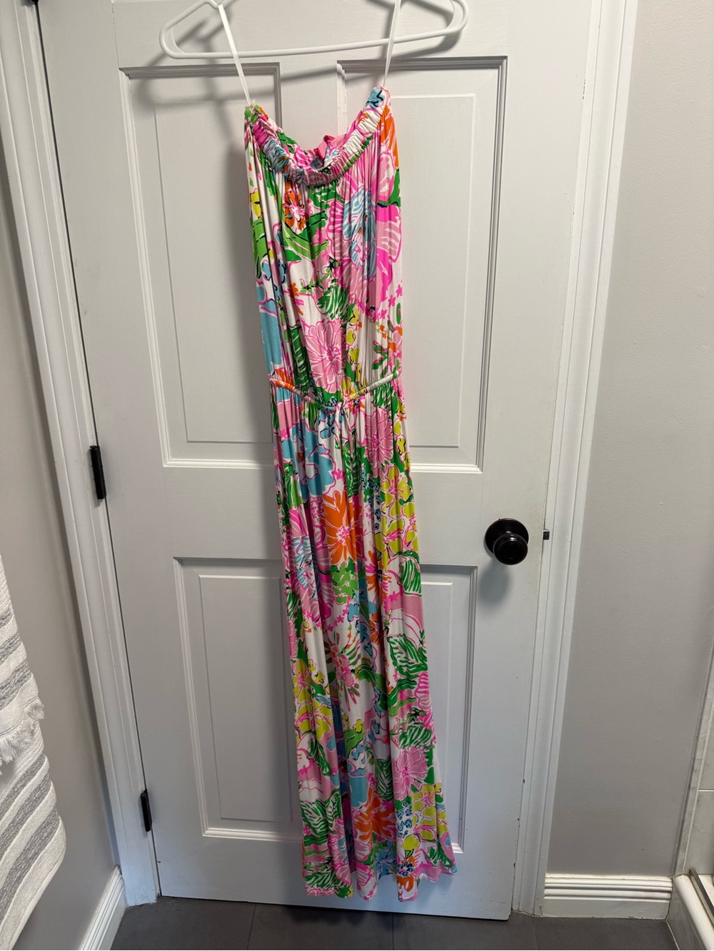 Lilly Pulitzer Pink Floral Sundress with Multicolor Print